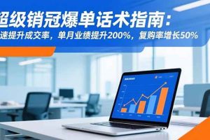 （16511期）超级销冠爆单话术指南：快速提升成交率，单月业绩提升200%，复购率增长50%