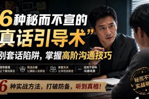 （20113期）付费文章：6种秘而不宣的“真话引导术”识别套话陷阱，掌握高阶沟通技巧