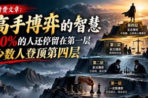 （20628期）【无水印】付费文章：高手博弈的智慧，90%的人还停留在第一层，少数人登顶第四层
